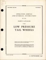 Operation, Service, & Overhaul Instructions with Parts Catalog for Low Pressure Tail Wheels