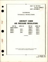 Overhaul Instructions for Aircraft Cabin Air Pressure Regulators