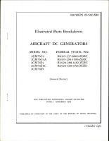 Illustrated Parts Breakdown for DC Generators - Models 2CM76C4, 2CM76C4A, 2CM76E4, 2CM76E4C, and 2CM76E5 