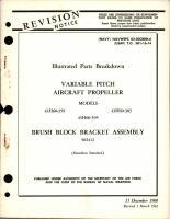 Illustrated Parts Breakdown for Variable Pitch Propeller and Brush Block Bracket Assembly