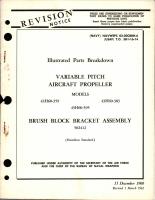 Illustrated Parts Breakdown for Variable Pitch Propeller and Brush Block Bracket Assembly