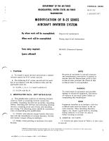  Modification of B-25 Series Aircraft Inverter System, 