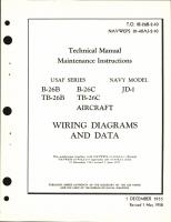 Maintenance Instructions for B-26B, B-26C, TB-26B, TB-26C, and JD-1 - Wiring Diagrams and Data