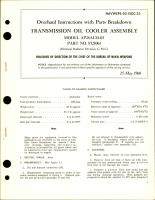 Overhaul Instructions with Parts for Transmission Oil Cooler Assembly - Model AP28AU18-03 - Part 8528061