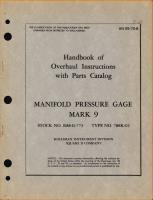 Overhaul Instructions with Parts Catalog for Manifold Pressure Gage Mark 9 Type No. 788K-02 