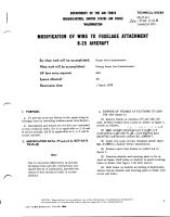 Modification of Wing to Fuselage Attachment for B-25 Aircraft