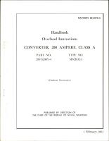 Overhaul Instructions for 200 Ampere Class A Converter - Part 28VS200Y-4 - Type MS28132-1