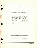 Illustrated Parts Breakdown for Electro-Mechanical Rotary Actuator Part D1900, D1900-2, and D1900-3 