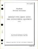 Overhaul Instructions for Aircraft-Type Liquid Agent Fire Extinguishing Equipment 