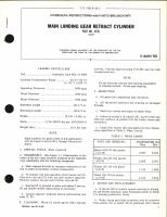 Overhaul Instructions with Parts Breakdown for Main Landing Gear Retract Cylinder Part No. 4730