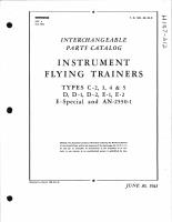 Interchangeable Parts Catalog for Instrument Flying Trainers