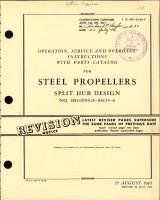 Operation, Service, & Overhaul Inst w/ Parts Catalog for Steel Propellers