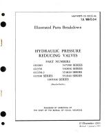 Illustrated Parts Breakdown for Hydraulic Pressure Reducing Valves Part No. 410260, 547990 Series, 411350, 550830 Series, 411350-2, 551820 Series, 411590 Series, 551940 Series,1005930 Series