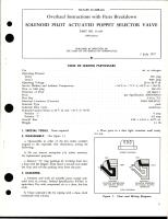Overhaul Instructions with Parts Breakdown for Solenoid Pilot Actuated Poppet Selector Valve - Part 113195