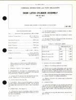 Overhaul Instructions with Parts Breakdown for Door Latch Cylinder Assembly Part No. 4561-2