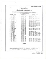 Overhaul Instructions for Fractional Horsepower Electric Motors - C Frame Series 