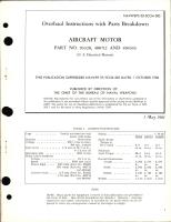 Overhaul Instructions with Parts Breakdown for  Aircraft Motor - Part 93328, 400712 and 404343