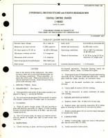 Overhaul Instructions with Parts Breakdown for Coaxial Control Shaker Part No. C40002