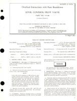 Overhaul Instructions with Parts Breakdown for Level Control Pilot Valve Part No. 737100 