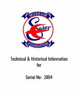 Technical Information for Serial Number 2004