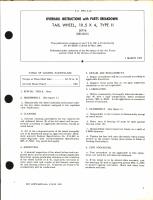 Overhaul Instructions with Parts Breakdown for Tail Wheel 10.5 x 4, Type II