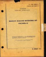Operating Instructions for Marker Beacon Receiving Set AN/ARN-12