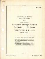 Structural Repair Instructions for P-38 Series through P-38J-25, F-4 and F-5 Series