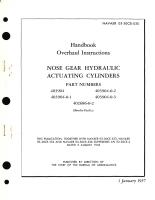 Overhaul Instructions for Nose Gear Hydraulic Actuating Cylinders Part No. 403904, 402686