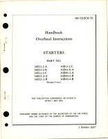 Overhaul Instructions for Starters 