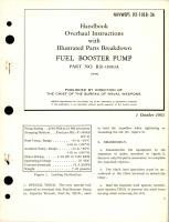 Overhaul Instructions with Illustrated Parts Breakdown for Fuel Booster Pump - Part RR-11810A 