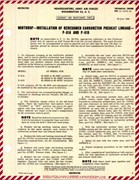 Installation of Redesigned Carburetor Preheat Linkage for P-61A and P-61B