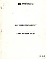 Component Maintenance Manual for MLG Shock Strut Assembly - Part 15100