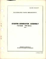 Illustrated Parts Breakdown for Starter Generator Assembly - Part VG-460 - Type V30-5-A