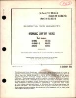 Illustrated Parts Breakdown for Hydraulic Shut-off Valves Part Nos. 404846, 404846-0-1, 406275, 407785, 466420, 452134