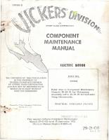 Component Maintenance Manual for Electric Motor - Part 396362 