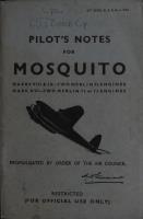 Pilot's Notes for Mosquito Marks VII, XI, & XVI