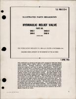 Illustrated Parts Breakdown for Hydraulic Relief Valve - Parts 1048-2, 1048-8, 1048-8-1 and 1048-14