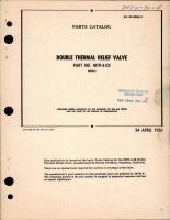 Parts Catalog - Double Thermal Relief Valve - Part MTR-4-03