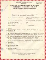 Inspection of Leading Edge of Vertical Stabilizers LH and RH - All B-25 Series Aircraft (North American)