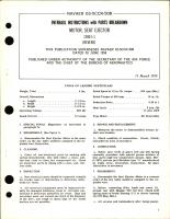 Overhaul Instructions with Parts Breakdown for Motor, Seat Ejector 1200-1-1