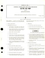 Overhaul Instructions with Parts Breakdown for Electric Fuel Pump 477326