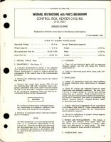 Overhaul Instructions with Parts Breakdown for Heater Cycling Control Box - CYLZ 3923 