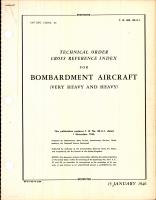 Index for Bombardment Aircraft (Very Heavy and Heavy)