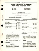 Overhaul Instructions with Parts for Main Gear Door Actuating Cylinder Assembly - CV15-501135-1 and CV15-501135-2