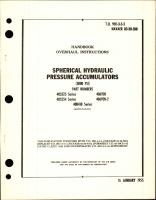 Overhaul Instructions for Spherical Hydraulic Pressure Accumulators - 3000 PSI - Parts 405525, 405554, 406920, 406920-2, and 408410
