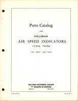 Parts Catalog for Kollsman Air Speed Indicators Types 586BK
