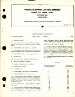 Overhaul Instructions with Parts Breakdown for Warning Light Dimming Control - Part A80-1