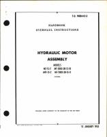 Handbook of Overhaul Instructions for Hydraulic Motor Assembly 