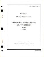 Overhaul Instructions for Hydraulic Motor Driven Air Compressor - 891406