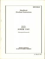 Overhaul Instructions for Power Unit - EG5D-1 and EG5D2